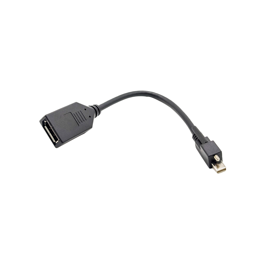 Mini Displayport to HDMI Cable Male Straight Active Mini DP with Latch to HDMI Female Cable0.5M