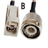 Fakra B White Female Plug to TNC Male Plug with Cable RG179 150CM