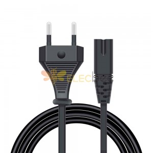 0.75²1.5米歐式插頭線VDE2.5A歐規帶八字尾電源線歐標插頭