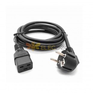 Cable de alimentación con enchufe ruso, estándar europeo C19 de 16 A: conexión eléctrica confiable