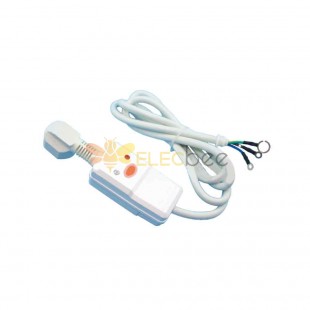 Cable de alimentación con enchufe de protección contra fugas estándar europeo de 2 pines y 1,5² - Enchufe impermeable 10A/16A