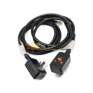 2 pin 1.5² European Standard Leakage Protection Power Cord - 10A US Standard Leakage Protection Plug