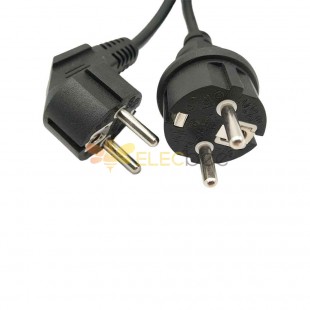 2 pin 2.5² Straight-Head European Standard Power Cord - 16A Waterproof Euro Plug, European-Style Extension Cord