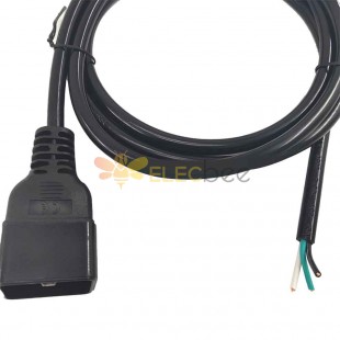 Cable de alimentación macho-hembra VDE C19/C20 de 2 pines y 2,5² - Cable macho-hembra C19 de cabeza recta estándar europeo