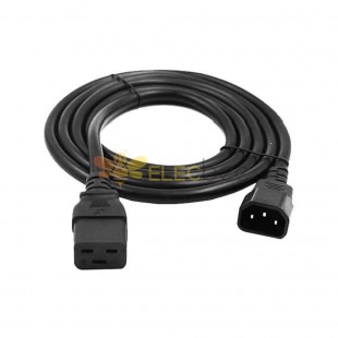 C20 Power Cord with UL-Listed 3 Pin US Plug Tail - UL Certified American Three-Prong Extension Cord