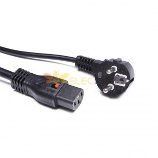 European Standard Locking Plug Tail Power Cord - Secure C13 and C19 Plugs for Critical Applications