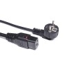 Cable de alimentación trasero con enchufe de bloqueo estándar europeo: enchufes C13 y C19 seguros para aplicaciones críticas