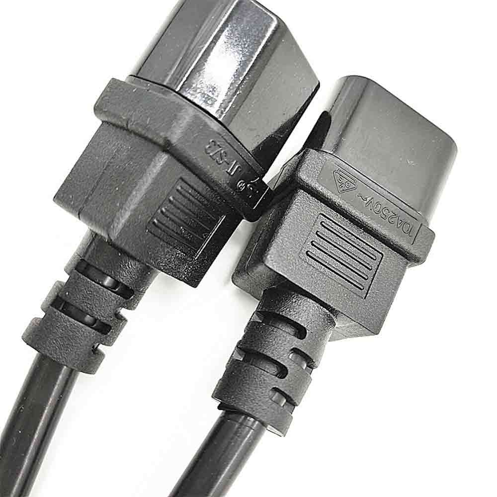 大電流歐規VDE三芯C14插頭電源線三芯C14對插電源線