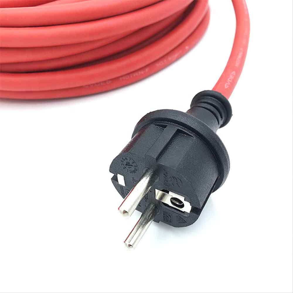 VDE Certified European-Style Outdoor Waterproof Extension Cord - 2 pin 2.0² German Male-Female Plug Extension