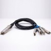 Câble cuivre passif à attache directe DAC 100G QSFP28 à 4 SFP28 Longueur 0,5 M