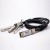 高速堆疊線纜DAC QSFP+轉4xSFP+傳輸速率40Gbps線長1M無源銅纜