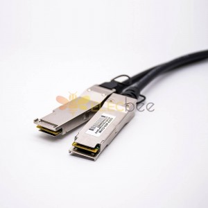 QSFP Pasif Bakır Kablo DAC 40G Fiber Alıcı-Verici QSFP+ - QSFP Uzunluğu 1M
