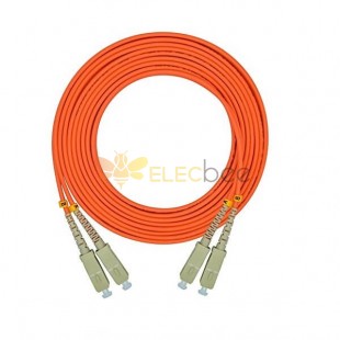 Оптоволоконный оптический кабель 62.5/125 SC sc Duplex OM1 Multimode Jumper Optical Patch Cord 3M