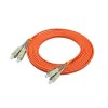 Câble optique de fibre 62.5/125 SC à SC Duplex OM1 Multimode Jumper Optical Patch Cord 3M