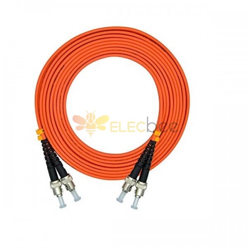 Glasfaserkabelsteckverbinder Typen 3M ST bis ST Duplex 62.5 125 OM1 Multimode Jumper Optical Patch Cord