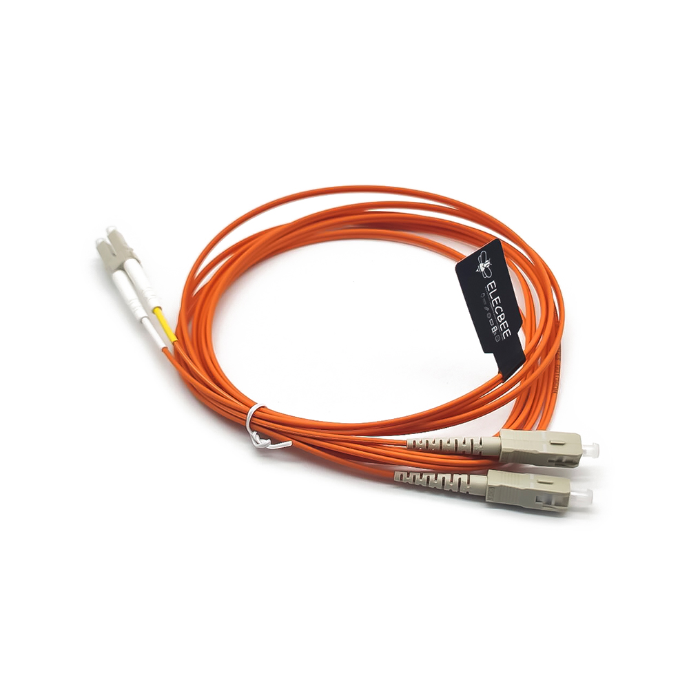 Cabo de fibra óptica para CCTV Jumper 3M Simplex 62,5 125 Multimode OM1 LC para SC Fiber Patch Cable