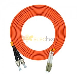 Cable de fibra óptica para TV 3M LC a ST Duplex 62.5/125 OM1 Multimode Jumper Cable de parche óptico