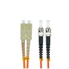 Câble optique de fibre en plein air SC à ST Duplex 62.5 125 OM1 Multimode Jumper Optical Patch Cord 3M