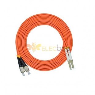 2 Câble optique de fibre de base 3Meter LC au FC Duplex 50/125m OM2 Multi-mode Jumper Optical Patch Cord