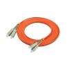 4 Core Fiber Optic Cable 3Meter SC to SC Duplex 50/125μm OM2 Multi-mode Jumper Optical Patch Cord PVC(Riser/OFNR）