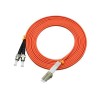 Melhores cabos de fibra óptica 3Meter LC para ST Duplex 50/125μm OM2 Multi-mode Jumper Optical Patch Cord PVC (Riser/OFNR)