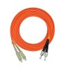 Fiber Optic Cable Assemblies 3Meter SC to ST Duplex 50/125μm OM2 Multi-mode Jumper Optical Patch Cord