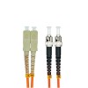 Cables de fibra óptica Ensambles de 3 metros SC a ST Duplex 50/125 om OM2 Cable de parche óptico de puente multimodo