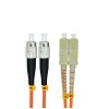 Longitud del cable de fibra óptica 3metros SC a FC Duplex 50/125om OM2 Multi-mode Jumper Cable de parche óptico