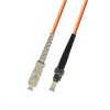 Fabricantes de cables de fibra óptica Multimode Simplex Fiber Optic Cable 50/125 SC a ST 3M
