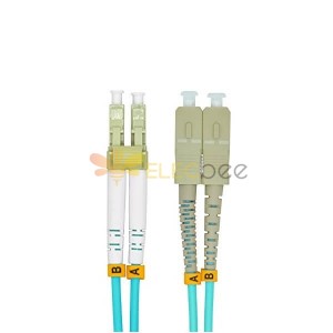 Sell Fiber Optic Cable 3M LC to SC Duplex 50 125 10G OM3 Multimode Jumper Optical Patch Cord