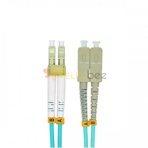 Vender cable de fibra óptica 3M LC a SC Duplex 50 125 10G OM3 Multimode Jumper Cable de parche óptico