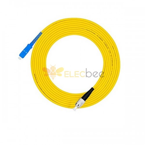 Cable de puente de fibra de 3 metros SC a FC Cable de fibra óptica Simplex OS2 Modo único 9/125m