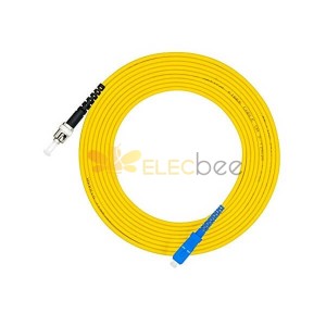 Cables de puente de fibra 3meter SC a ST Fiber Optic Cable Simplex OS2 Single-mode 9/125'm
