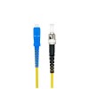 Cables de puente de fibra 3meter SC a ST Fiber Optic Cable Simplex OS2 Single-mode 9/125\'m