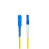 Conectores de cabo de fibra óptica LC para SC Jumper Optical Patch Cord Simplex OS2 Único modo 9/125μm 3M