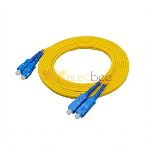 Fiber Optic Cable Extension 3Meter SC to SC Duplex 9/125渭m OS2 Single-mode Jumper Optical Patch Cord