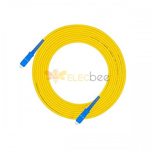 Fiber Optic Cable for Ethernet SC to SC Jumper Optical Patch Cord Simplex OS2 Single-mode 9/125μm 3M