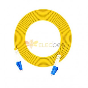 Волокно оптического кабеля LC к LC Duplex 9/125 мм OS2 Однорежимный перемычки оптический патч Шнур 3M