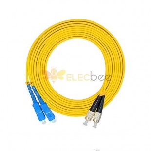 Fournisseurs de câbles à fibres optiques 3Meter SC à FC Duplex 9/125μm OS2 Cordon de patch optique Jumper mono-mode