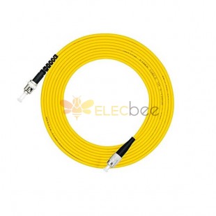Câbles optiques de fibre 3Meter FC à ST Jumper Optical Patch Cord Simplex OS2 Mode unique 9/125m