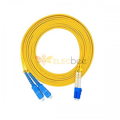 Fiber Optic Patch Kabel 3Meter LC bis SC Duplex 9/125\'m OS2 Single-Mode Fiber Optic Cable Jumper