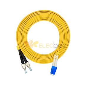 Jumper Fiber Optic Cable 3Meter LC à ST Duplex 9/125m OS2 Single-mode Jumper Optical Patch Cord