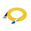Jumper Fiber Optic Cable 3Meter LC to ST Duplex 9/125μm OS2 Single-mode Jumper Optical Patch Cord