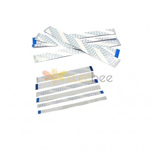 FFC cable 20pin Ribbon Cable 0.5mm Pitch Flexible Flat Electrical Cable 50mm Length