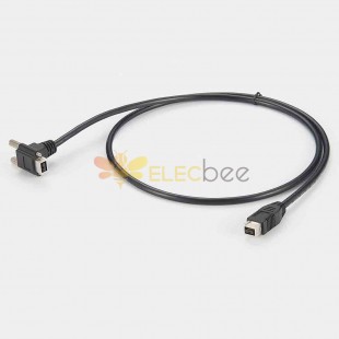 Câble Firewire de Vision industrielle, adaptateur de connexion de données fiable à 9 broches avec câble de verrouillage à vis, 1 mètre