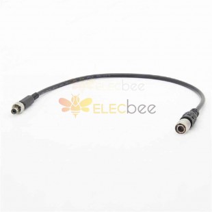 Elecbee 4 Pin Male To DC2.5 Male Connector With Srew Lock Cable 0.3M