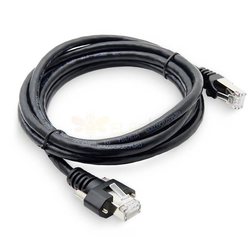 RJ45 Industrial Camera Drag Chain Network Cable High Flexibility And Bending Resistance Screw Locking Gigabit Network Cable 2M 2m