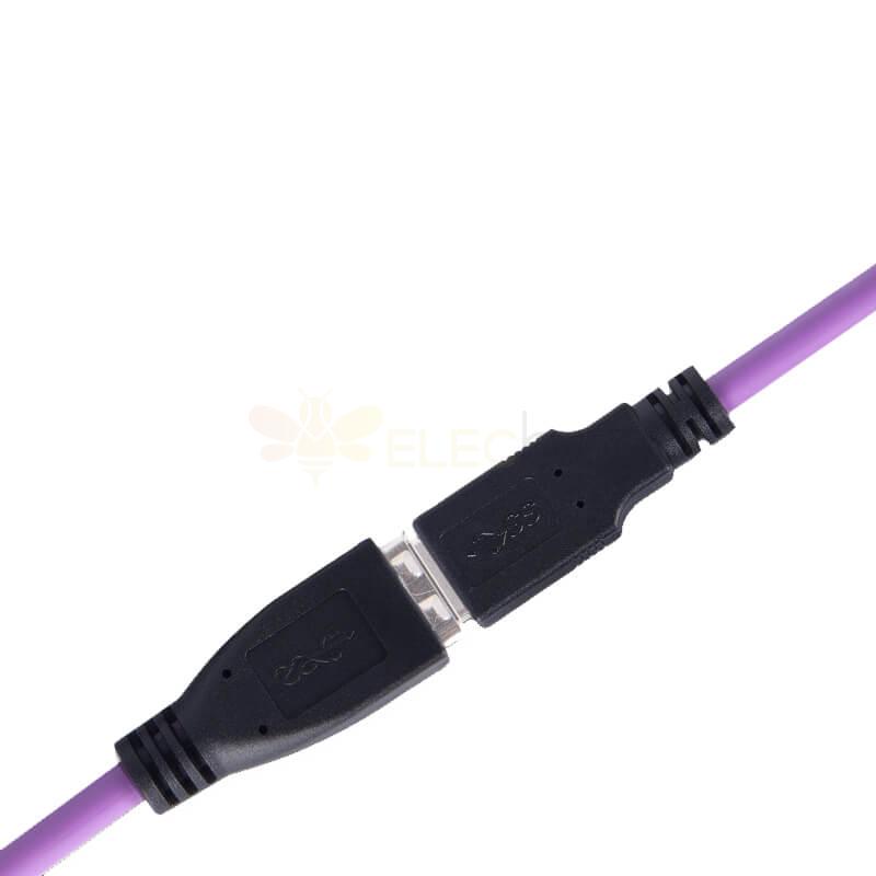 Endüstriyel Kamera Kablosu USB2.0A Erkek - Dişi Uzatma Kablosu Yüksek Esnek Sürükle Zinciri 3M