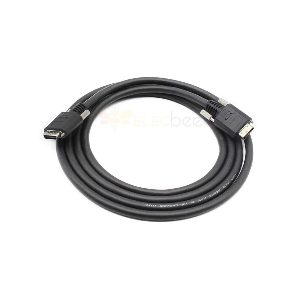 CameraLink-Kabel – Hochflexibles 26P-Kabel für SDR/SDR mit kleinem Schraubenkopf in Schleppkettenanwendungen – 2 Meter Länge