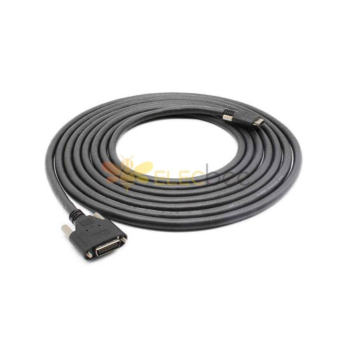 Cable de señal de alta velocidad CameraLink - SDR26 a MDR26 para cámaras industriales con flexibilidad de cadena de arrastre - 1 metro de longitud